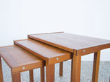Danish Teak Nesting Tables by Bent Silberg - Set of 3