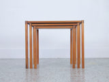 Danish Teak Nesting Tables by Bent Silberg - Set of 3