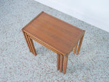 Danish Teak Nesting Tables by Bent Silberg - Set of 3