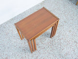 Danish Teak Nesting Tables by Bent Silberg - Set of 3