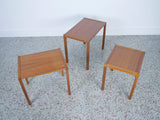 Danish Teak Nesting Tables by Bent Silberg - Set of 3
