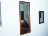 Danish Teak Hanging Wall Mirror