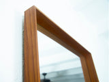 Danish Teak Hanging Wall Mirror