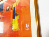 Hans Hoffman "The Golden Wall' Screenprint on Canvas - Vintage - Art Institute of Chicago