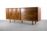 American Mid Century Modern Walnut Credenza