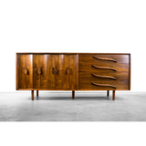 American Mid Century Modern Walnut Credenza