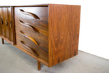 American Mid Century Modern Walnut Credenza