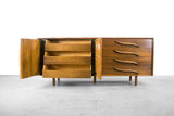 American Mid Century Modern Walnut Credenza