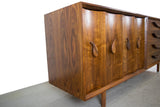 American Mid Century Modern Walnut Credenza