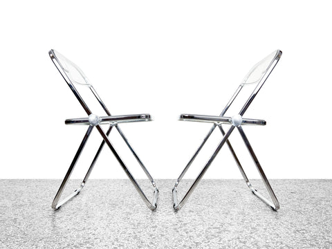 Giancarlo Piretti "Plia" Folding Chairs for Castelli - Set of Two