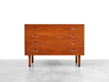 Vintage 4-Drawer Chest of Drawers in Teak by Hans Wegner for RY Möbler