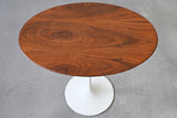 Vintage Walnut Oval Top Tulip Side Table by Eero Saarinen for Knoll