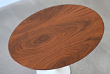 Vintage Walnut Oval Top Tulip Side Table by Eero Saarinen for Knoll