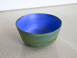Vintage Ceramic Green and Blue Glazed Bowl by Marcello Fantoni for Raymor
