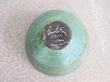 Vintage Ceramic Green and Blue Glazed Bowl by Marcello Fantoni for Raymor