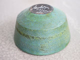 Vintage Ceramic Green and Blue Glazed Bowl by Marcello Fantoni for Raymor