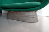 Vintage Warren Platner Settee in Green Knoll Fabric