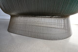 Vintage Warren Platner Settee in Green Knoll Fabric