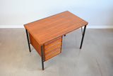 Vintage Teak Writing Desk by Peter Hvidt for John Stuart