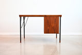 Vintage Teak Writing Desk by Peter Hvidt for John Stuart