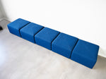 'Sistema 61' Modular Upholstered Cube Seating by Giancarlo Piretti for Anonima Castelli - Set of 5