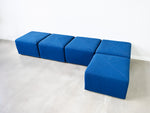 'Sistema 61' Modular Upholstered Cube Seating by Giancarlo Piretti for Anonima Castelli - Set of 5
