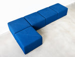 'Sistema 61' Modular Upholstered Cube Seating by Giancarlo Piretti for Anonima Castelli - Set of 5