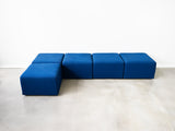 'Sistema 61' Modular Upholstered Cube Seating by Giancarlo Piretti for Anonima Castelli - Set of 5