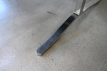 Carrara Marble Dining Table with Stainless Steel Base by Nicos Zographos