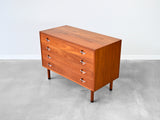 Vintage 4-Drawer Chest of Drawers in Teak by Hans Wegner for RY Möbler