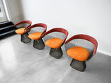 Vintage Warren Platner Bronze Dining Chairs for Knoll International - Set of Four