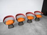 Vintage Warren Platner Bronze Dining Chairs for Knoll International - Set of Four