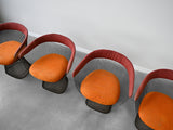 Vintage Warren Platner Bronze Dining Chairs for Knoll International - Set of Four