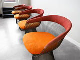 Vintage Warren Platner Bronze Dining Chairs for Knoll International - Set of Four