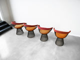 Vintage Warren Platner Bronze Dining Chairs for Knoll International - Set of Four