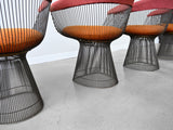 Vintage Warren Platner Bronze Dining Chairs for Knoll International - Set of Four