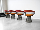 Vintage Warren Platner Bronze Dining Chairs for Knoll International - Set of Four