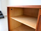 Vintage Sliding Door Cabinet in Teak by Hans Wegner for RY Möbler