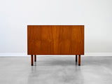 Vintage Sliding Door Cabinet in Teak by Hans Wegner for RY Möbler