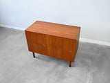 Vintage Sliding Door Cabinet in Teak by Hans Wegner for RY Möbler
