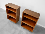 George Nelson BCS Bookcases in Walnut for Herman Miller - a Pair