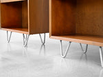 George Nelson BCS Bookcases in Walnut for Herman Miller - a Pair