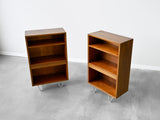 George Nelson BCS Bookcases in Walnut for Herman Miller - a Pair