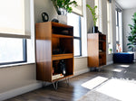 George Nelson BCS Bookcases in Walnut for Herman Miller - a Pair