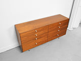 George Nelson Thin Edge Dresser in Walnut for Herman Miller