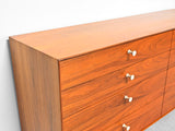 George Nelson Thin Edge Dresser in Walnut for Herman Miller