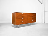 George Nelson Thin Edge Dresser in Walnut for Herman Miller