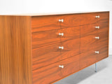 George Nelson Thin Edge Dresser in Walnut for Herman Miller