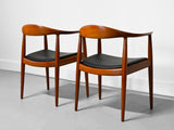 Hans Wegner JH-503 "Round Chairs" in Teak by Johannes Hansen