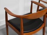 Hans Wegner JH-503 "Round Chairs" in Teak by Johannes Hansen
